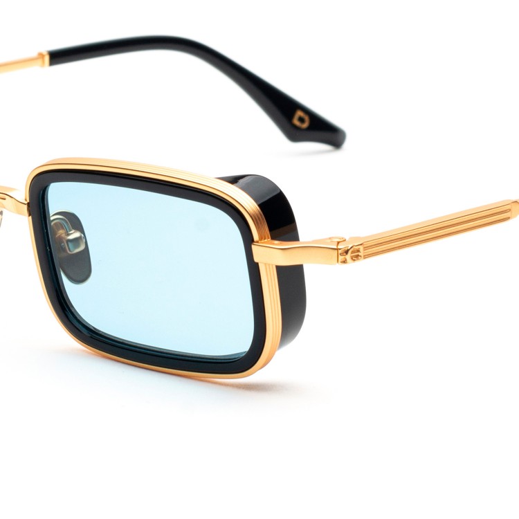 Occhiali da sole Soho London Merton Titanium Oro - Nero - Celeste